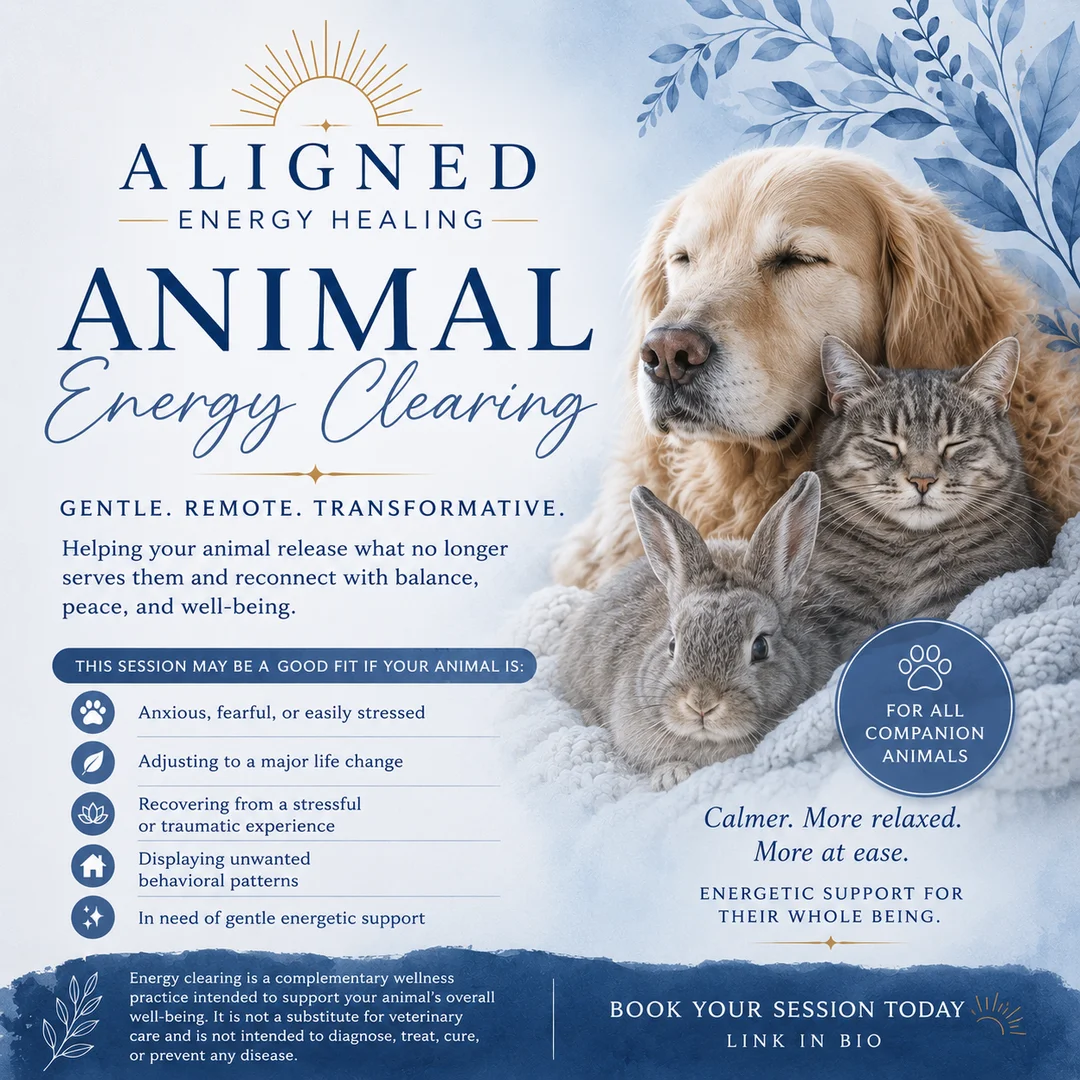 1:1 Remote Animal Energy Clearing Session